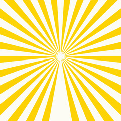 Obraz premium Simple Yellow Sunburst Design