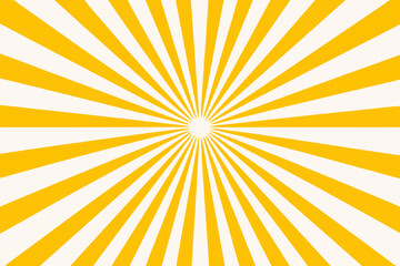 Obraz premium Simple Yellow Sunburst Design