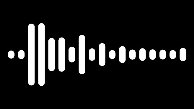 音楽の音波またはオーディオ波形の動画　4
