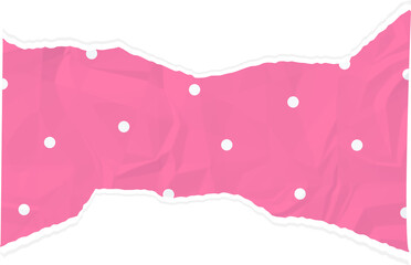 Vintage Pink Paper Texture Ripped Edge, Ransom Paper Texture Cutout Element