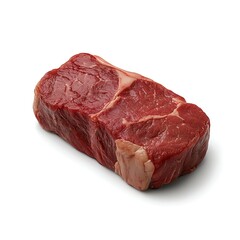 Fototapeta premium Fresh Beef Steak with Marbled Texture Ready for Cooking in Culinary Preparation