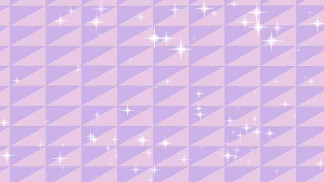 Purple Houndstooth Pattern with White Sparkles.