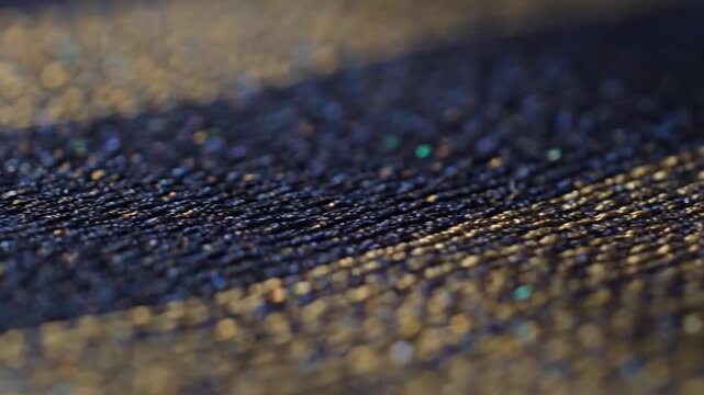 Closeup of dark blue fabric texture background.