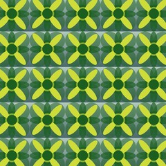 Seamless pattern with leaves