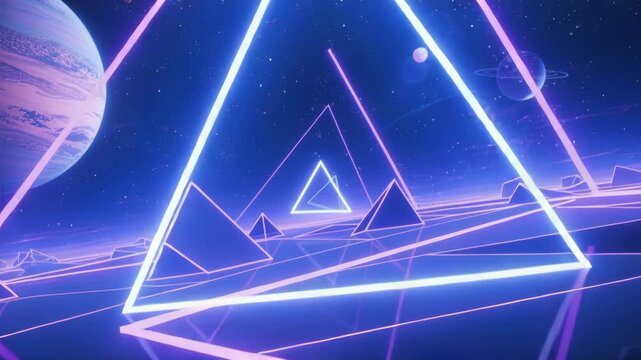 Gemini said

A dark blue digital art illustration of the starry night sky featuring a geometric triangle constellation design with galaxy energy and celestial science elements for a modern space techn