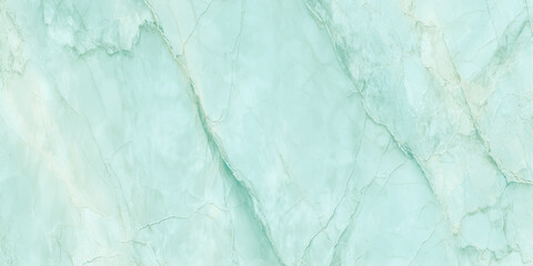 Naklejka premium A close up view showcases the beautiful calming texture and delicate veining of a light green amazonite marble slab
