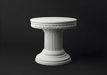 Classical Column Round Table Pedestal