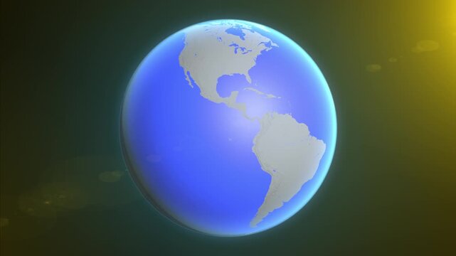 Location and red map of Antigua and Barbuda on the earth