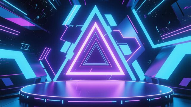 Blue abstract background featuring glowing digital waves and shiny light lines in a motion design vector illustration of energy and technology