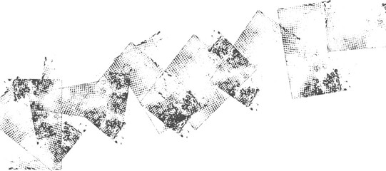 Glitch distorted grungy isolated layers . Design element for brochure, social media, posters, flyers. Screen print texture.