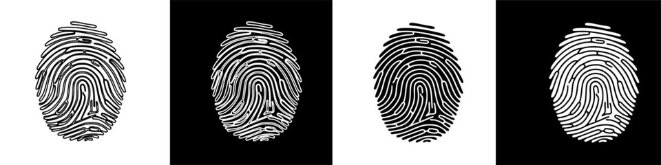 Digital Biometric Fingerprint Scans for Identity Verification and Security Access