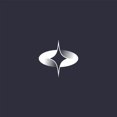 Fototapeta premium star spark logo design vector template
