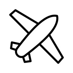 Sleek Aeroplane icon set for aviation, travel apps, and airline service design projects