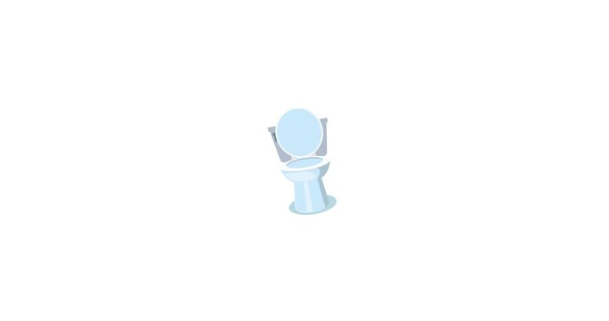 A clean and modern toilet in a bright minimalist bathroom