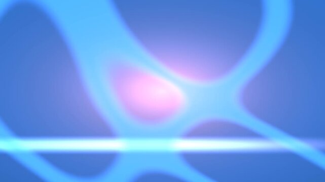 Abstract Blue and Pink Light Streaks on Soft Gradient Background