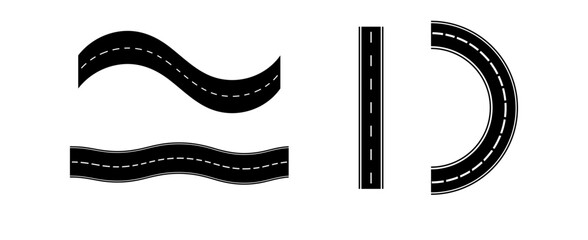 Transportation Route Map Background