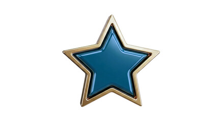 Obraz premium Gold and Teal Star Icon
