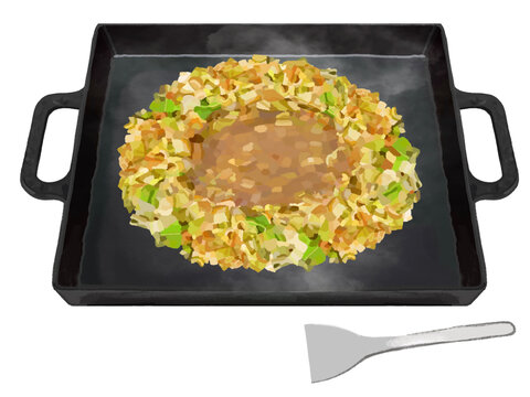 もんじゃ焼き（混ぜる前）