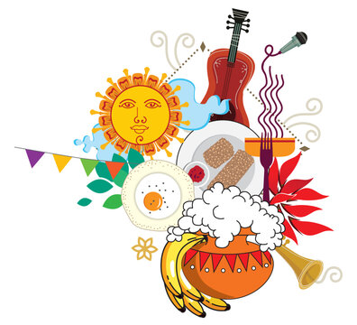 Sinhala And Tamil New Year Vector