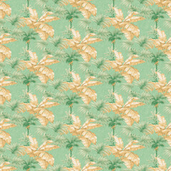 seamless pattern with yellow flowers