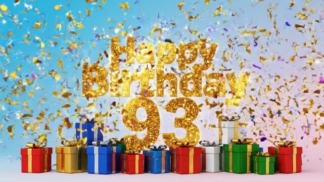 Happy 93rd Birthday Celebration with Gifts.