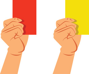 red and yellow card