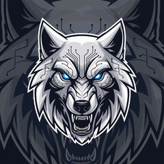 Aggressive roaring tiger head with Iron Gaming text logo for esports mascot