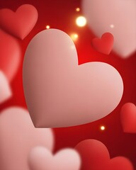 valentine background with hearts