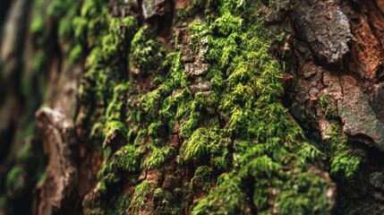 Tree Bark Moss Organic Texture