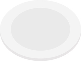 하얀색 접시 벡터 아이콘