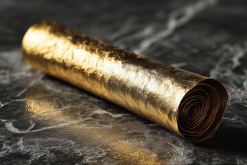 Gold Illuminated Scroll