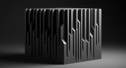 Stack of black metal whisk blades industrial texture close-up minimal design