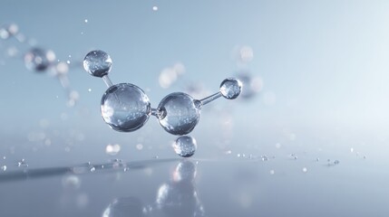 Futuristic Retinol Molecule in a High-Fidelity Scene