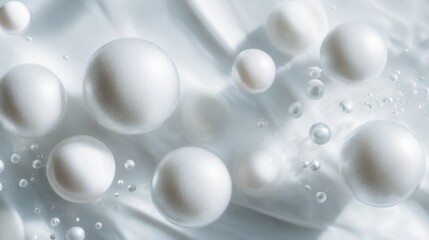 High Fidelity Molecular Skincare Ingredients in Soft Focus Background