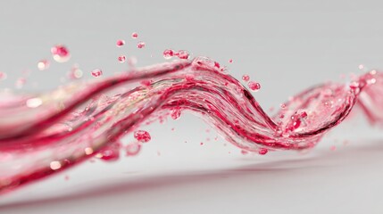 Clean 3D Render of Cosmetic Biotechnology Actives in Liquid Form