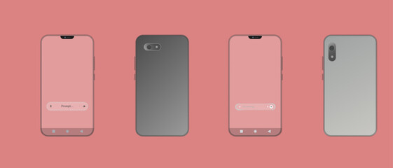 Modern Smartphone Mockup Set