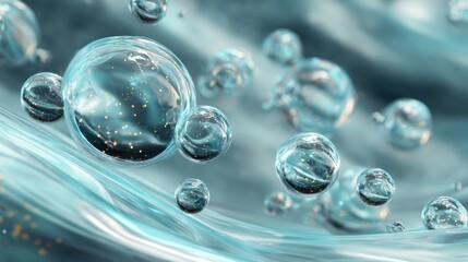 High Fidelity 3D Visualization of Skincare Science with Biotech Elements