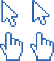 Mouse Pixel cursor icon transparent