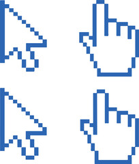 Mouse Pixel cursor icon transparent