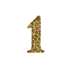 Number one in wild leopard print a bold design element for safari theme projects and creative digital content ideas
