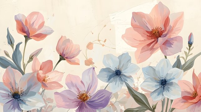 watercolor floral background