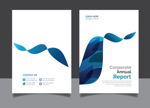 Business Brochure or template, annual report cover design background.