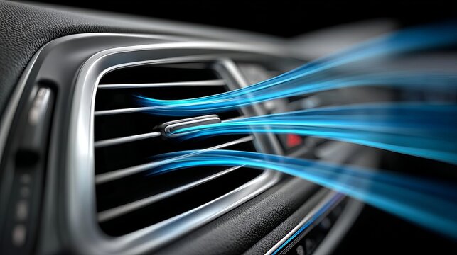 Car Air Conditioner Vent Blowing Cold Air Automotive Interior Climate Control for Comfortable Rides
