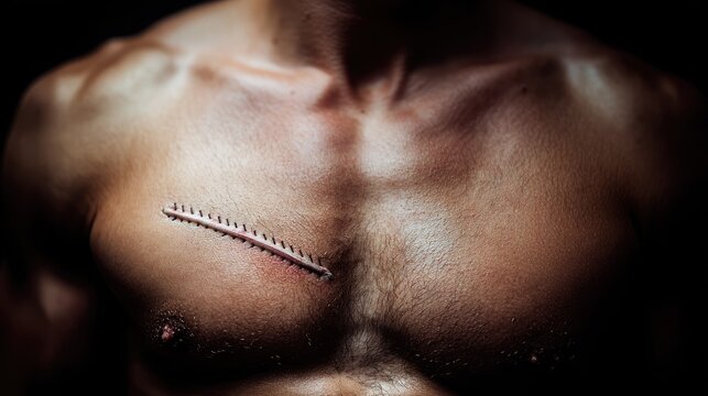 ICD Implant Scar Closeup