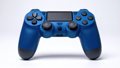 Blue Sony PlayStation 4 Controller Isolated.