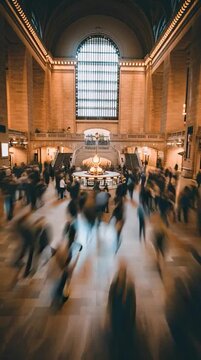 people walking in the city hall