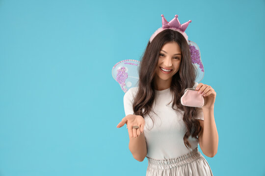 sachin and babi light blue dress Tooth Fairy Costume Hilariously Saves My Day!