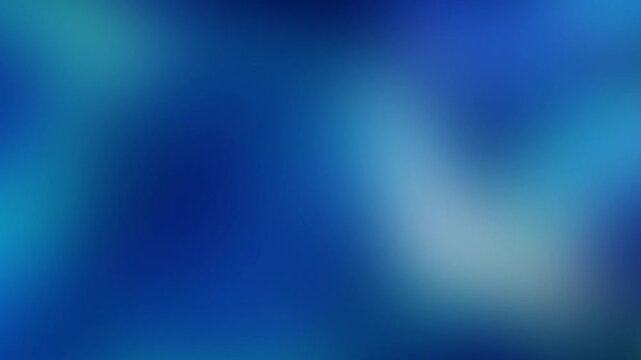 Deep navy and azure blue abstract gradient with smooth flowing liquid wave motion. Perfect for video projects, seamless loop motion. High-quality background