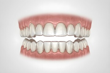 Obraz premium Clear Aligner Orthodontic Dental Illustration
