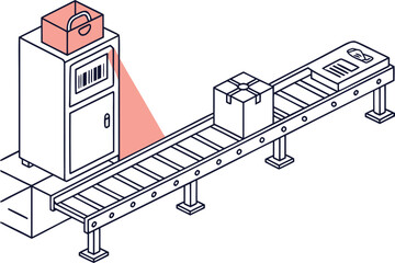 Automated Conveyor Belt System with Real-Time Barcode Scanning